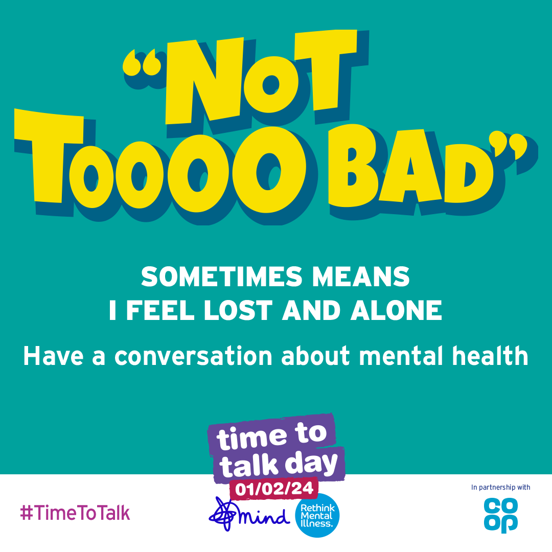 Speak up when you’re feeling down, urge mental health leaders on Time to Talk Day
