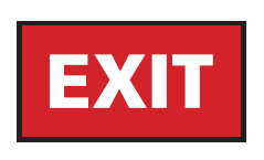 Exit sign