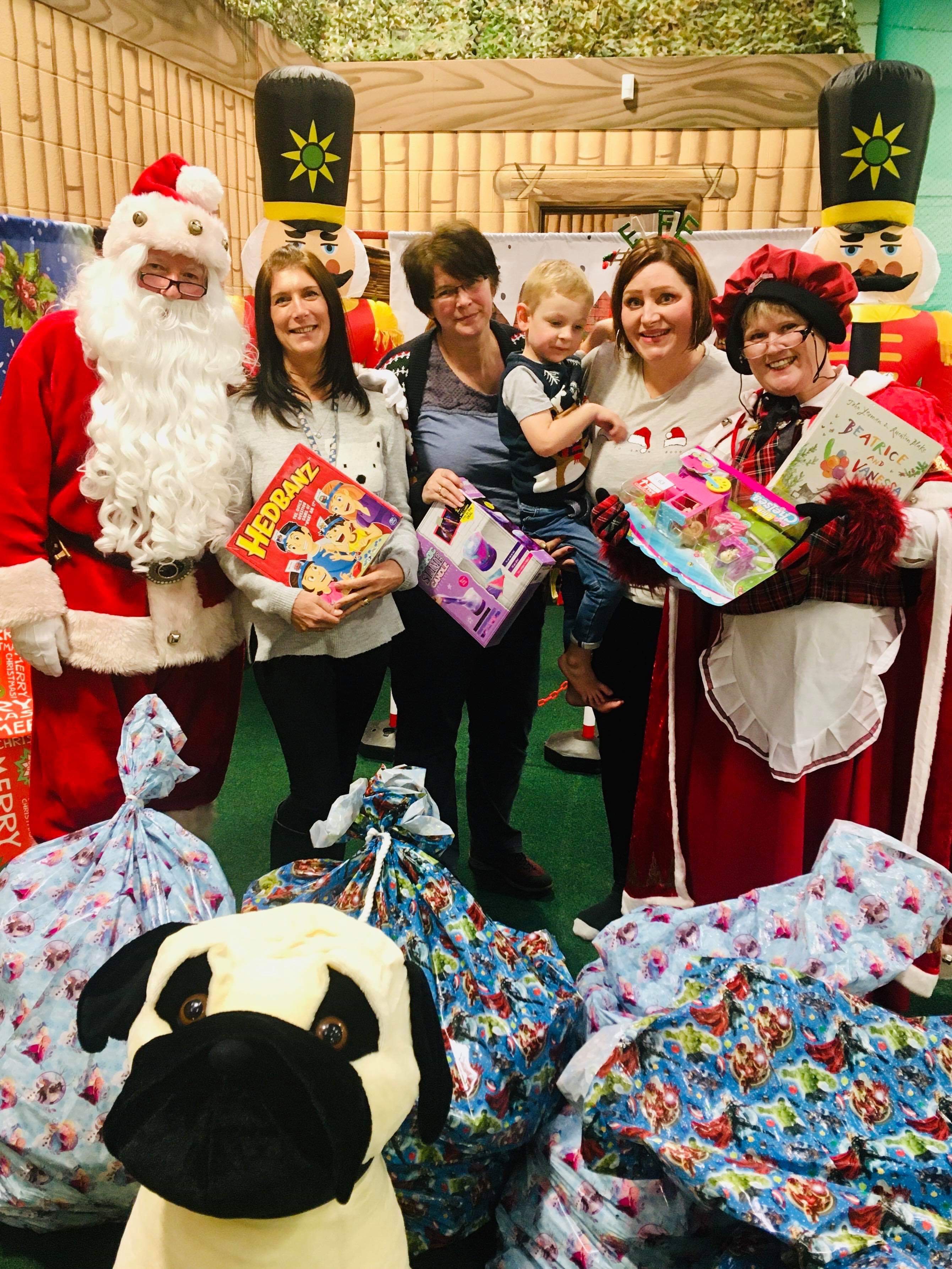 Health Visiting team picks up gifts from Santa