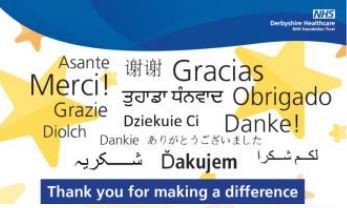 Image showing the cover of the internal staff thank you card