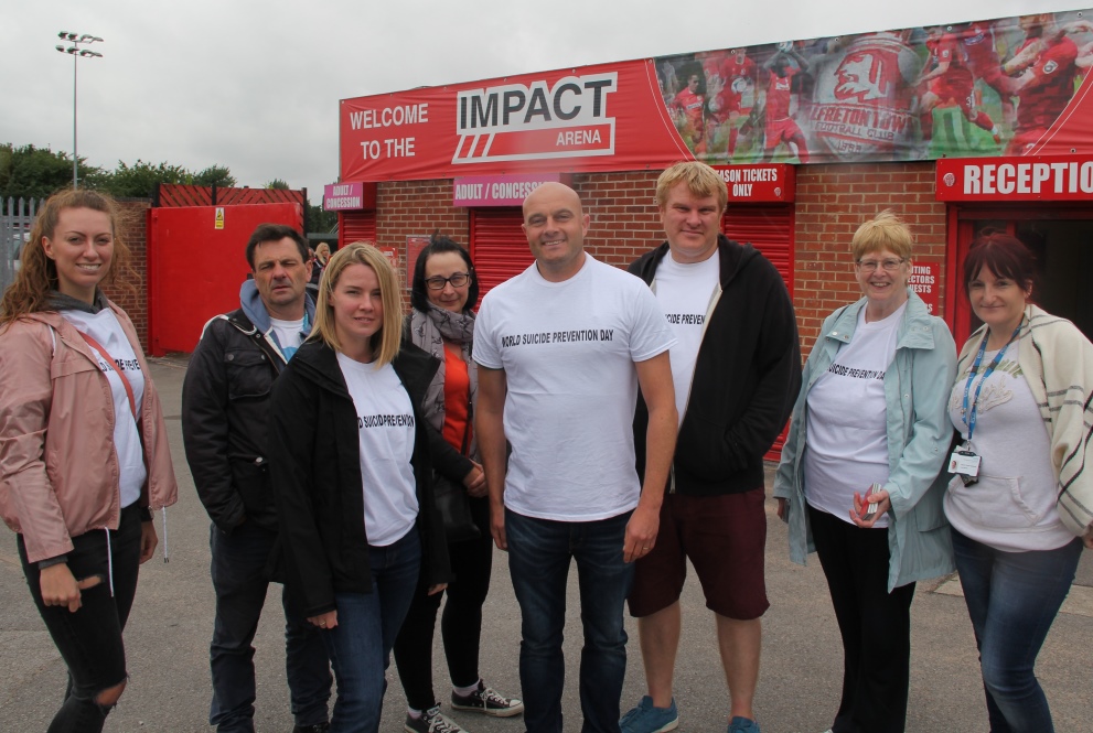 world suicide prevention day 2018 alfreton town volunteers