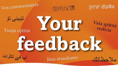 your feedback graphic