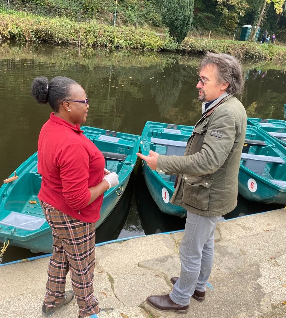 Trust colleague Mary meets a TV star