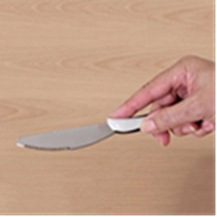 a person holding a knife
