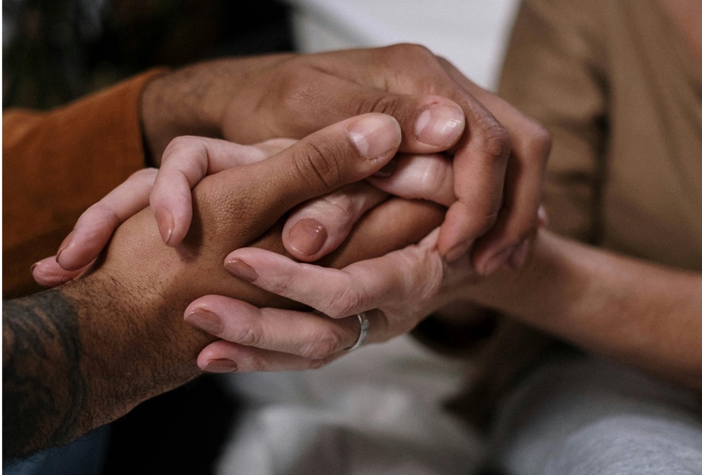 Hands together