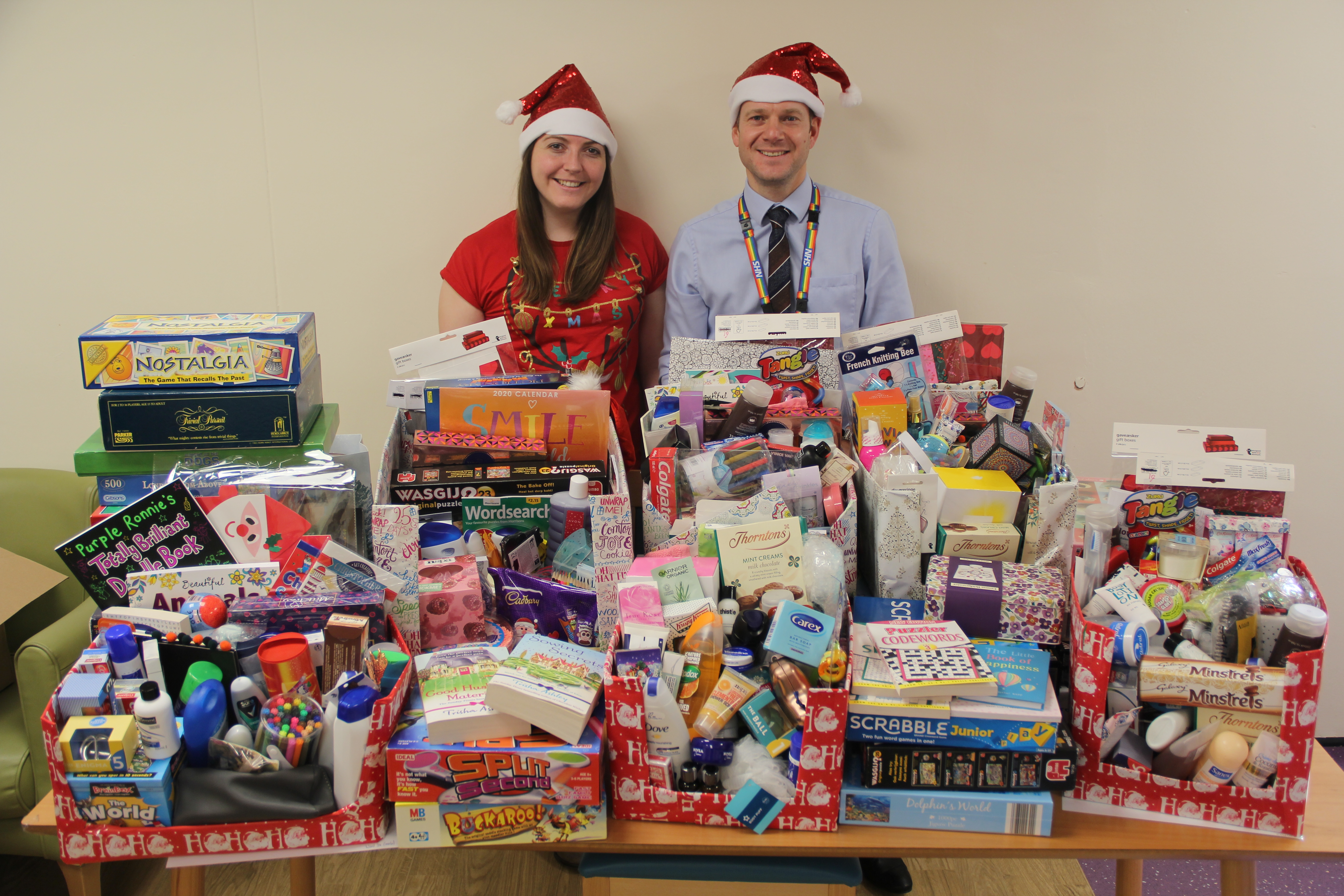 Hampers distributed to service users in Radbourne and Hartington Units
