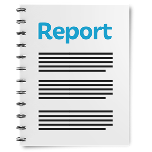image of a notepad with the title "Report"
