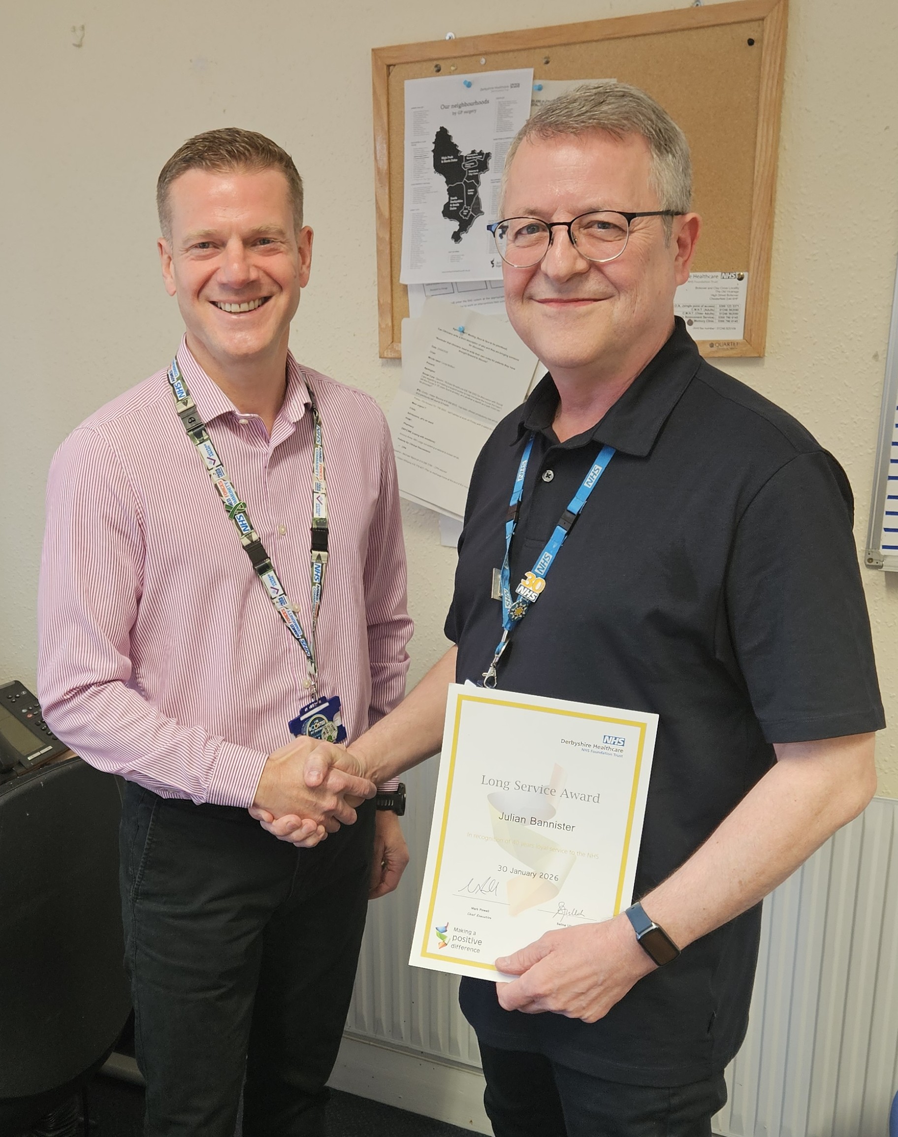 &ldquo;My main philosophy has always been to offer a service to our population that I would wish for myself and my family&rdquo; &ndash; local mental health nurse reaches impressive long service milestone