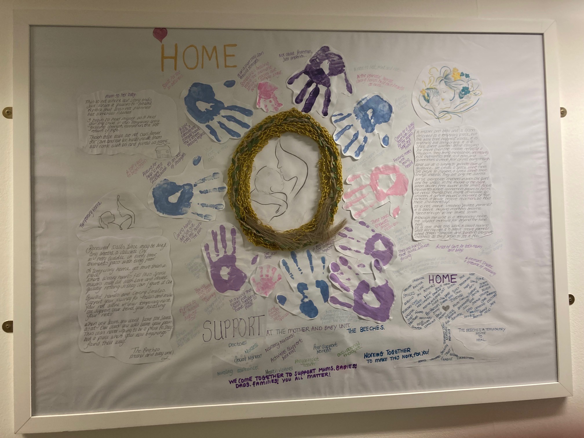 Picture of Home artwork from UHDB art exhibition