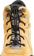 a boot with a drawstring lace