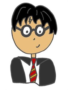 cartoon of Harry Potter